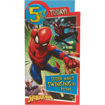 Picture of 5 TODAY SPIDERMAN BIRTHDAY CARD WITH BADGE